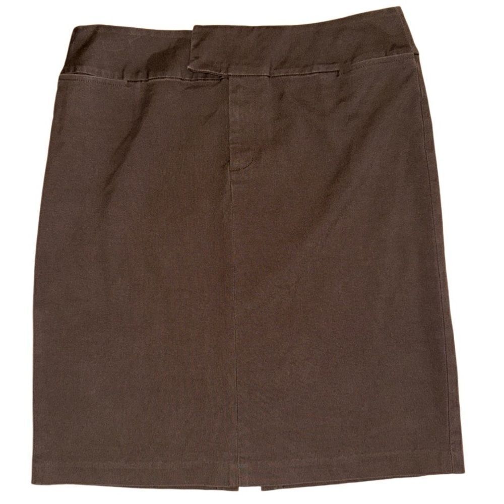 Banana Republic Brown A Line Cotton Stretchy Skirt - Size 8